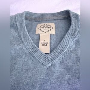 St. John's Bay Men’s Light Blue Sweater, Small